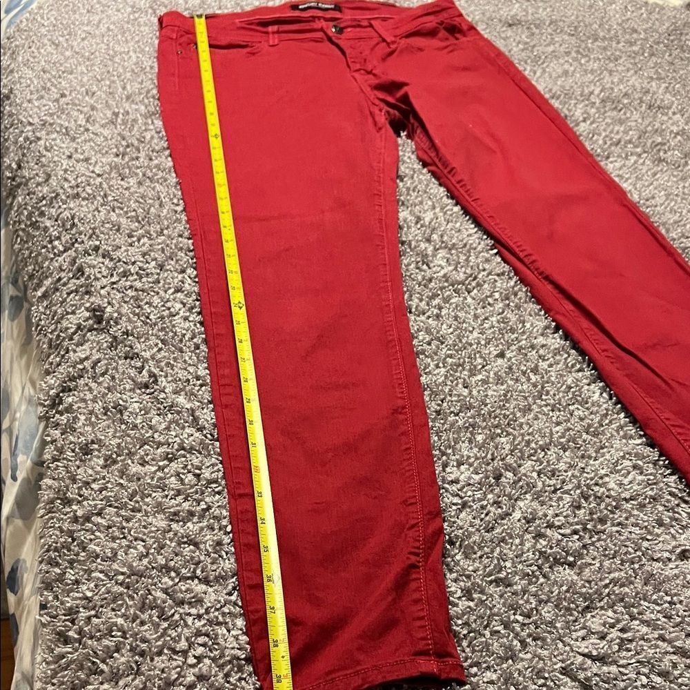 Angry Rabbit Women's Vibrant Red Jeans. Size 30 - Picture 5 of 7